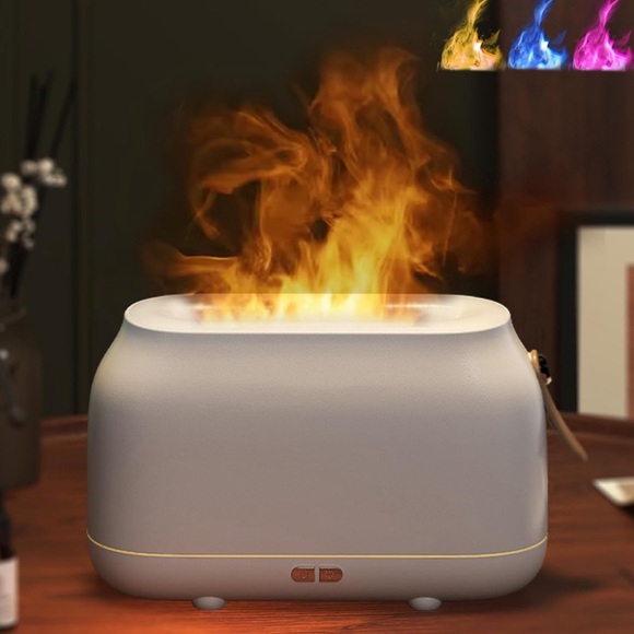 HUABULUO Store Other - Diffuser with Flame Display Includes Essential Oil kit. Both NWOT
